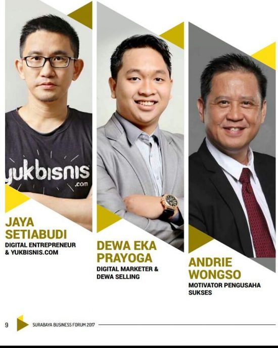 Surabaya Bisnis Forum 2017 Mengajak Bisnis Anak Muda Mempercepat ...